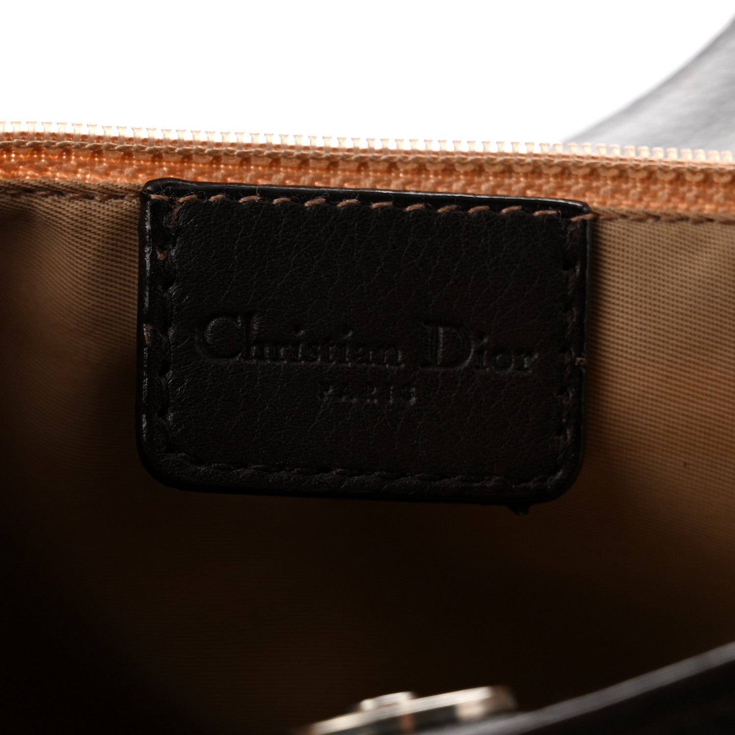 Christian Dior Monogram Pocket Satchel Brown Beige 1892325
