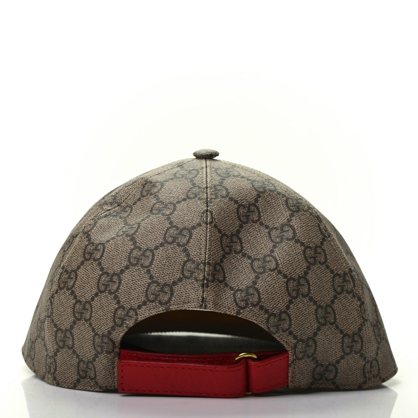 GG Supreme Monogram Apple Print Baseball Hat M Beige Red