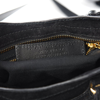 Balenciaga Baby Daim Suede Giant 12 Gold Hardware Mini City Black 6 of 9
