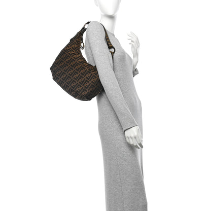 Fendi Zucca Small Chef Hobo Tobacco Moro 2 of 9