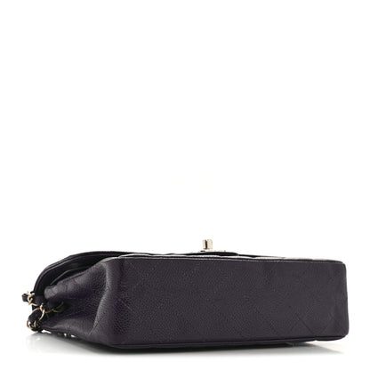 Chanel Caviar Quilted Small Double Flap Dark Purple 4 of 15