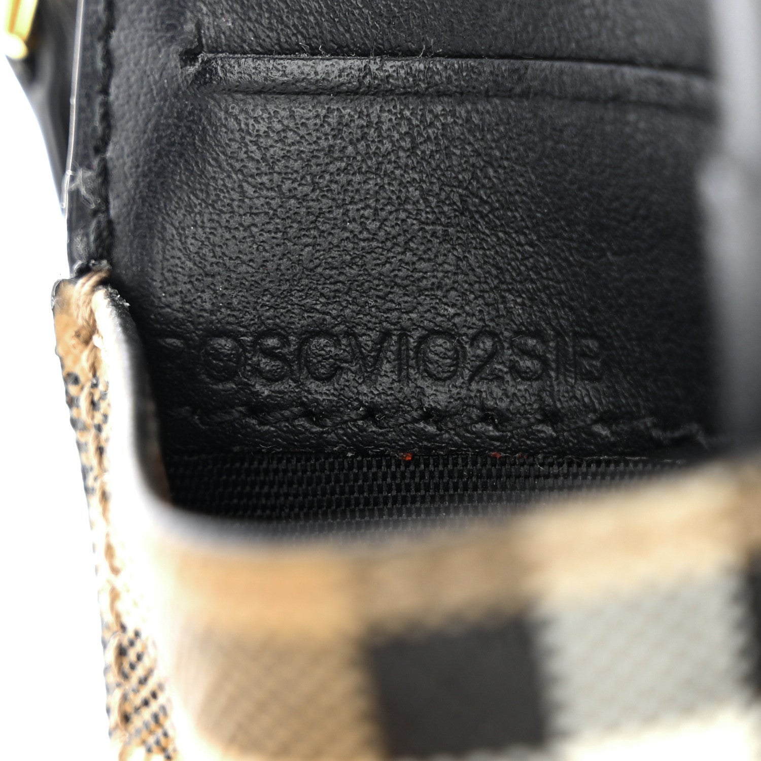 Burberry Check Calfskin Zip Card Case Holder Black 8 of 10