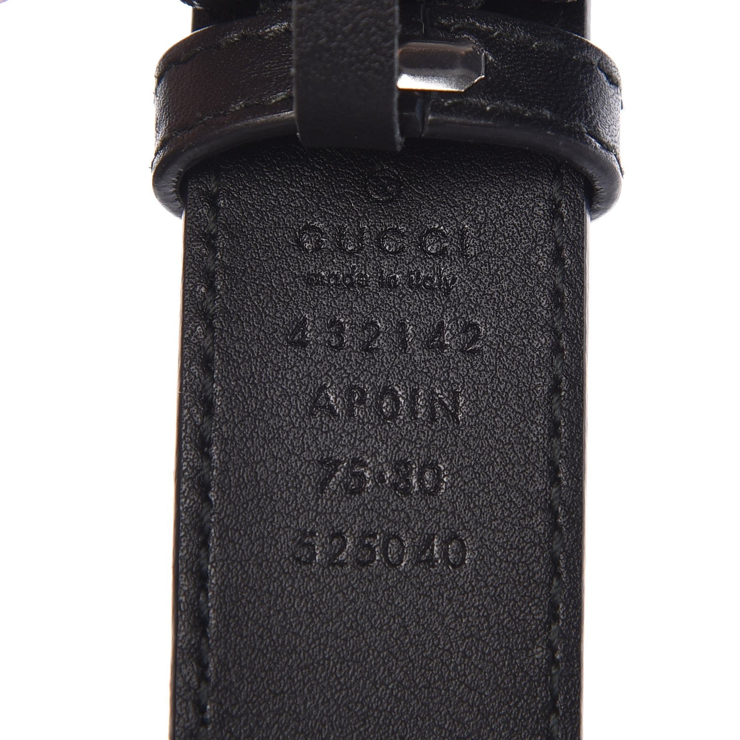 Gucci Moon Calfskin Crystal Dionysus 30mm Belt 75 30 Black Black Diamond 5 of 6