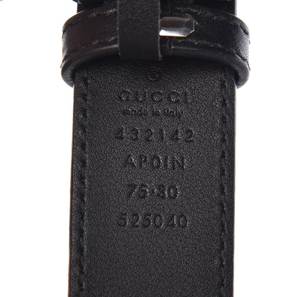 Gucci Moon Calfskin Crystal Dionysus 30mm Belt 75 30 Black Black Diamond 5 of 6