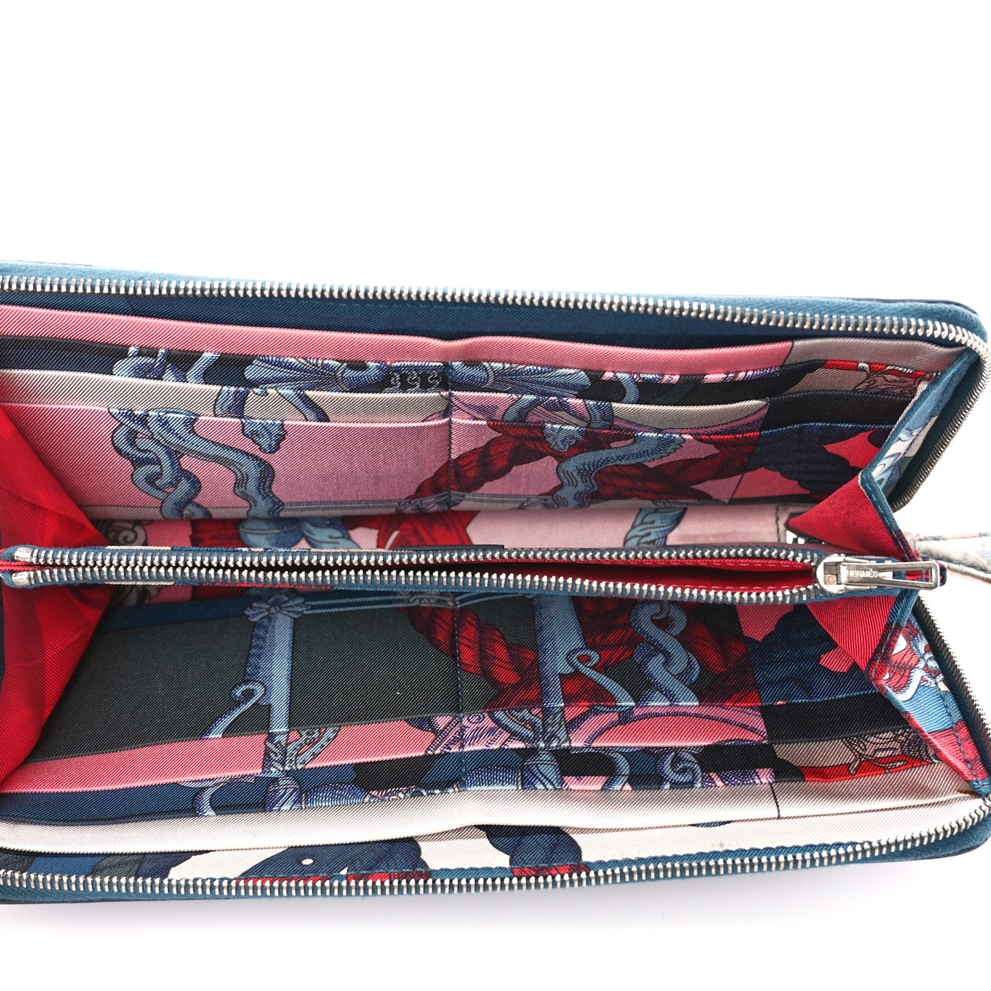 Epsom Silk'In Wallet Bleu De Galice