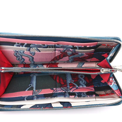 Hermes Epsom Silk'In Wallet Bleu De Galice 5 of 14