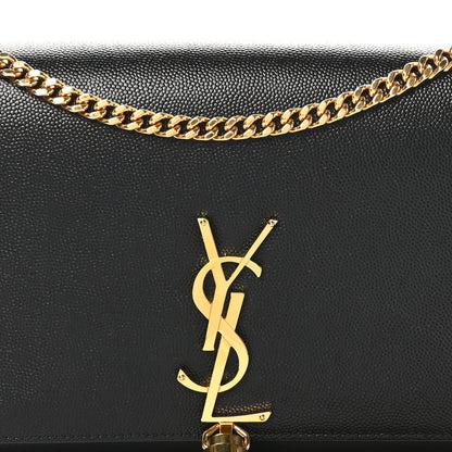 Saint Laurent Grain De Poudre Medium Classic Monogram Kate Tassel Satchel Black 8 of 10