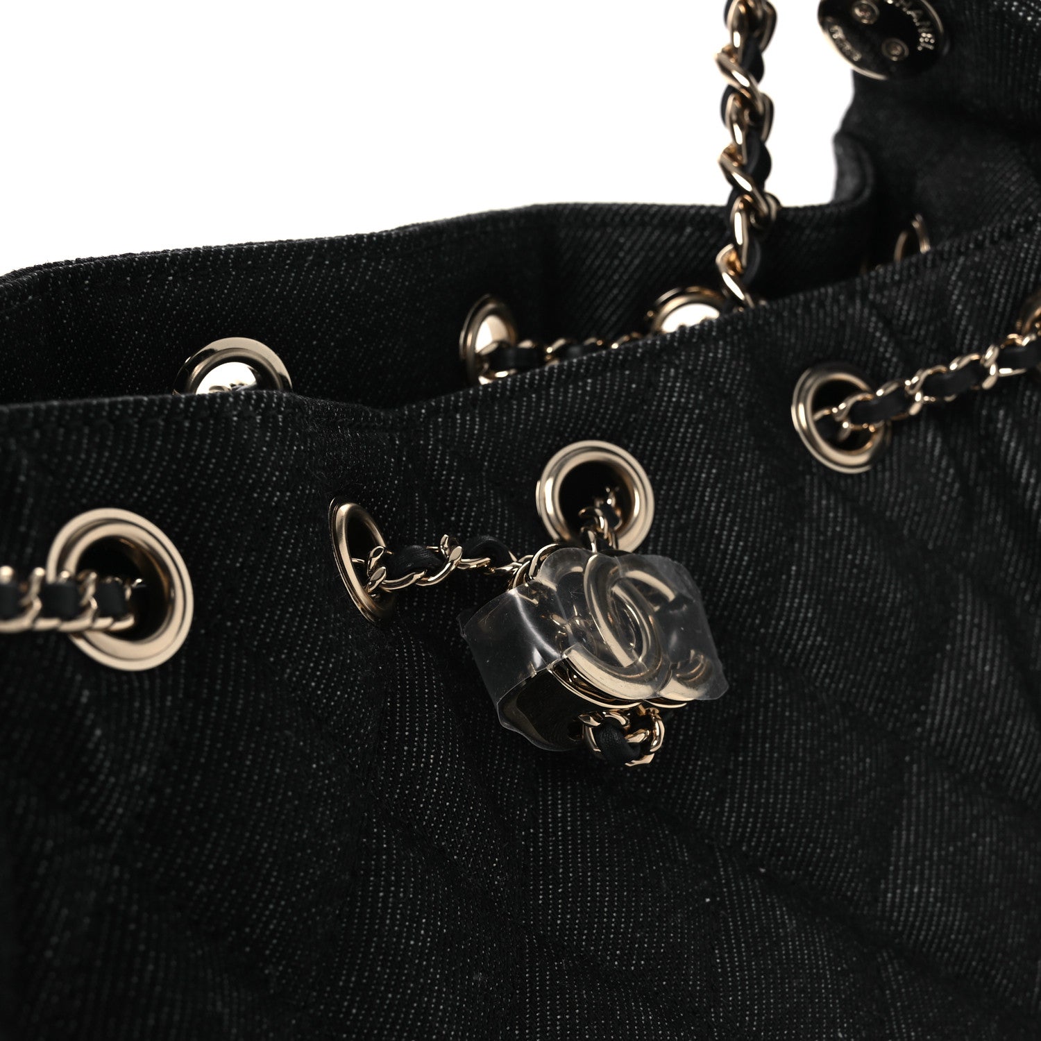Chanel Denim Quilted Mini Chanel 25 Handbag Dark Blue 11 of 13