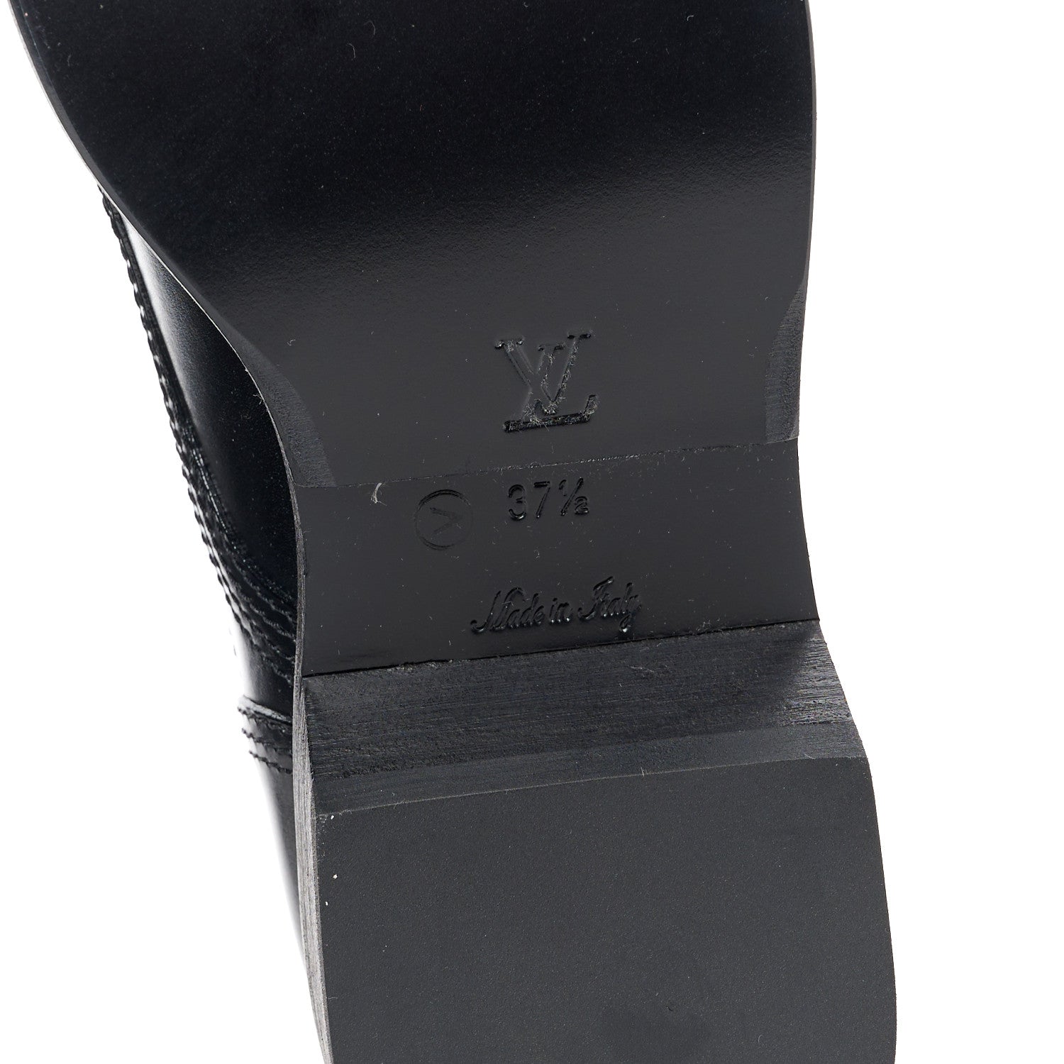 Louis Vuitton Calfskin Monogram Metropolis Flat Ranger Boots 37.5 Black 7 of 11
