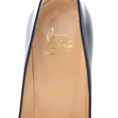 Christian Louboutin Patent Pigalle Follies 100 Pumps 38 China Blue 8 of 10