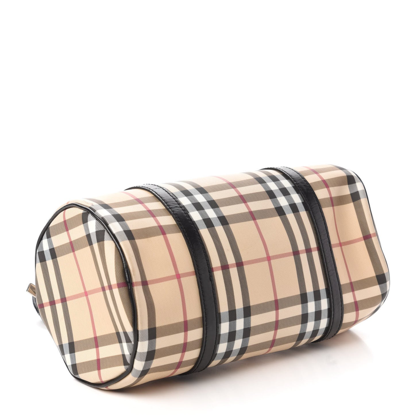 House Check Barrel Bag Black