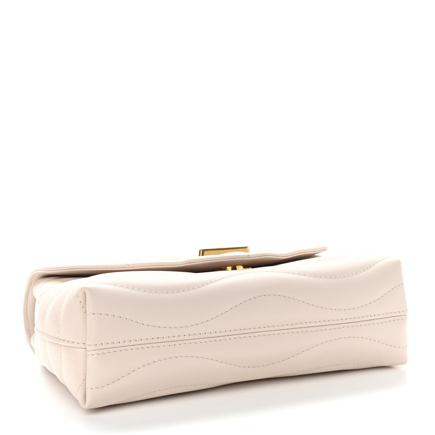 Calfskin LV New Wave Chain Bag Ivory