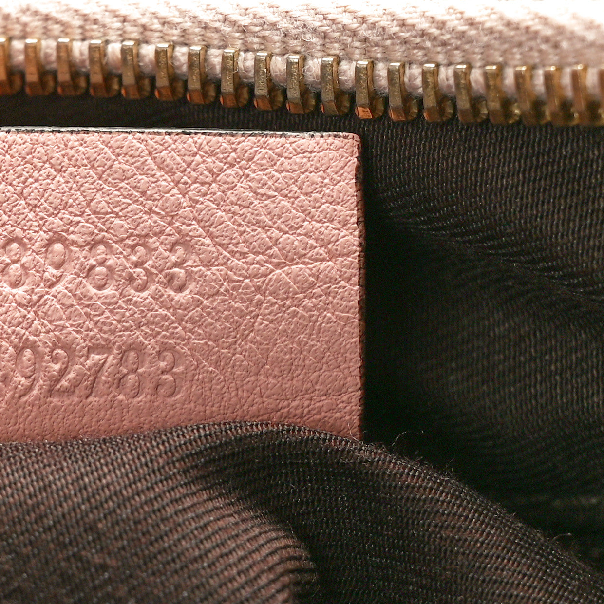 Gucci Monogram Medium D Gold Ring Hobo Pink 7 of 10