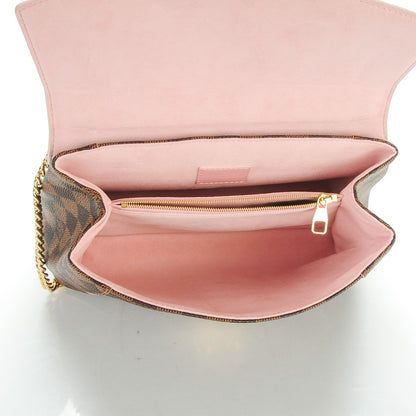 Louis Vuitton Damier Ebene Caissa Clutch Rose Ballerine 5 of 7