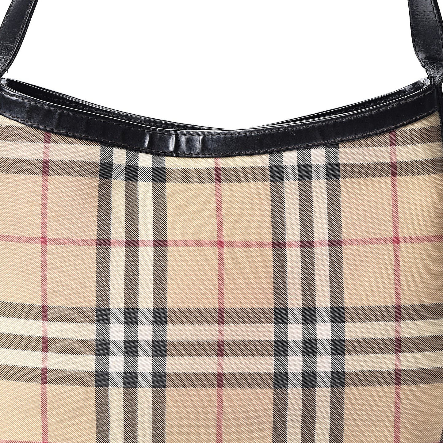 House Check Shoulder Bag Black