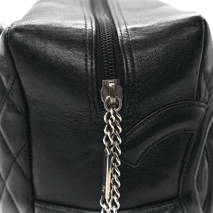 Chanel Calfskin Quilted Large Cambon Bowler Black 15 of 16
