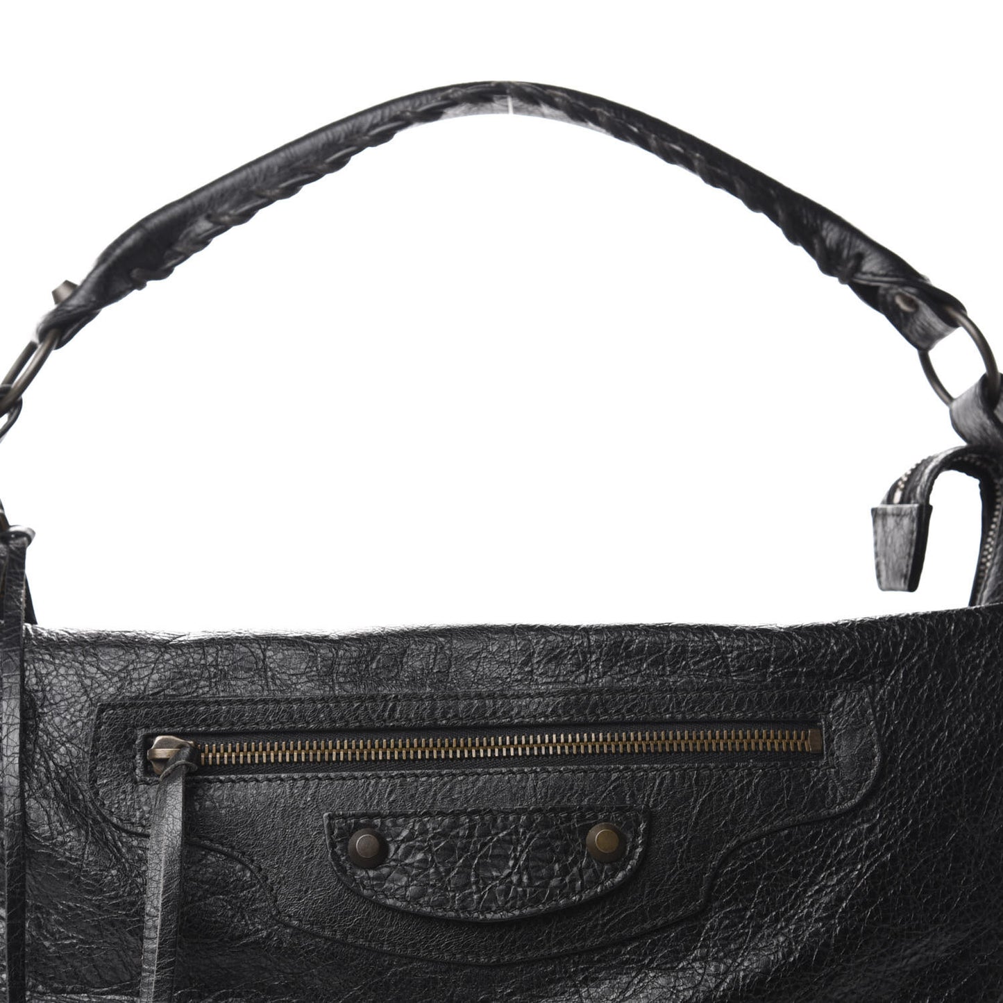 Agneau Classic Hardware Day Hobo Black
