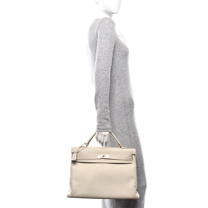 Hermes Togo Kelly Retourne 40 Craie 2 of 11