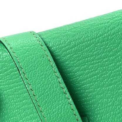 Hermes Chevre Mysore Bearn Card Holder Wallet Vert Comics 8 of 9