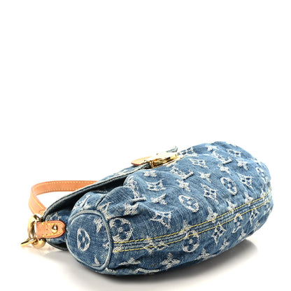 Louis Vuitton Monogram Denim Mini Pleaty Blue 4 of 9