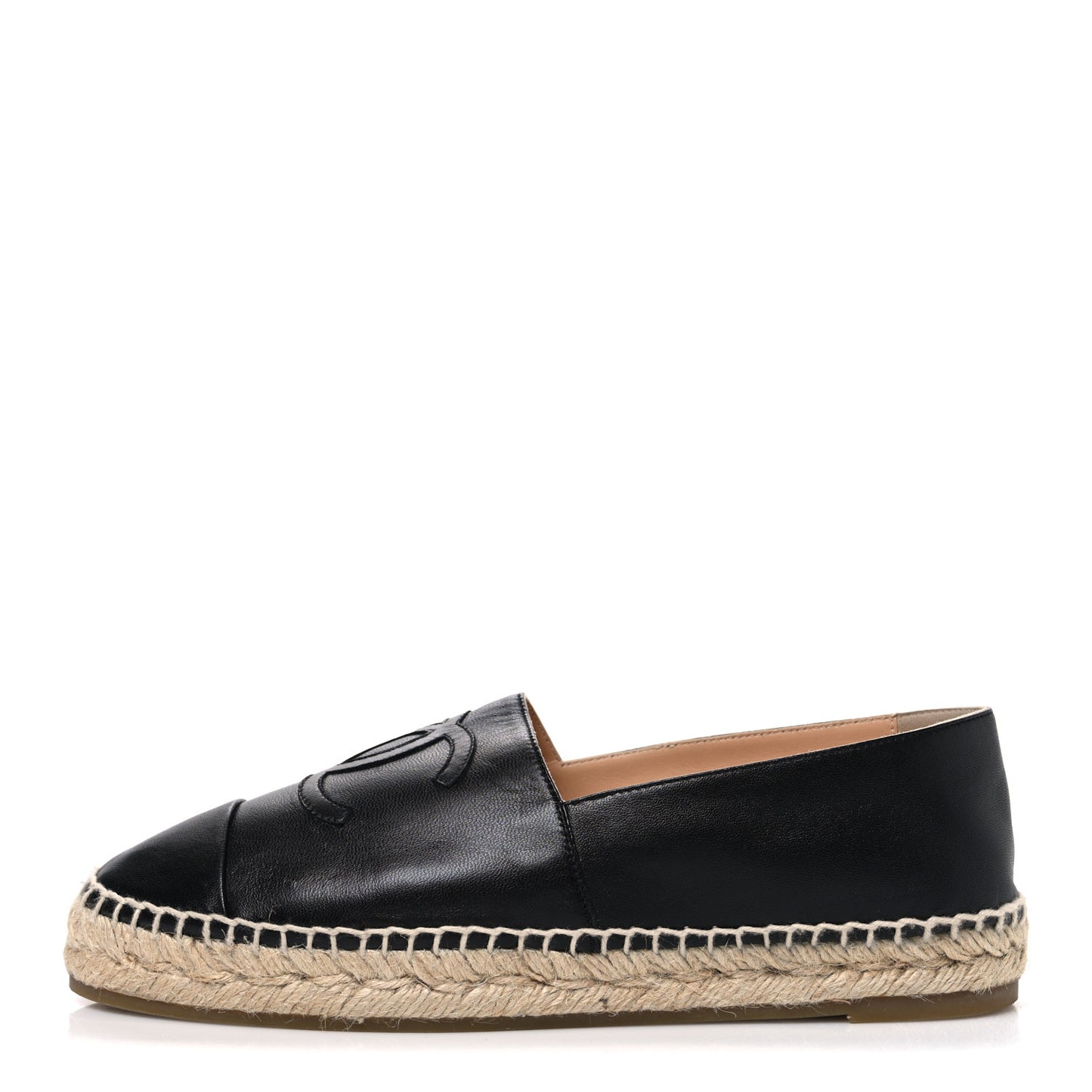 Lambskin CC Espadrilles 40 Black