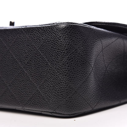 Chanel Caviar Quilted Jumbo Double Flap Black 9 of 11