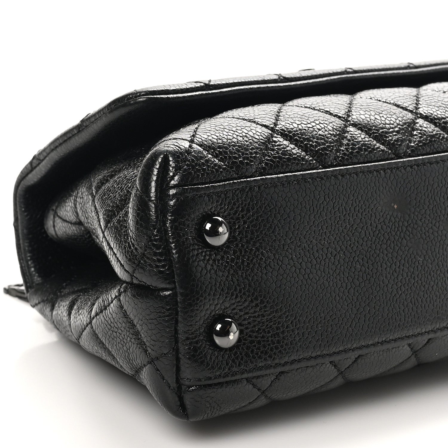 Chanel Caviar Quilted Mini Coco Handle Flap So Black 9 of 12