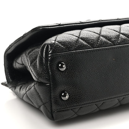 Chanel Caviar Quilted Mini Coco Handle Flap So Black 9 of 12