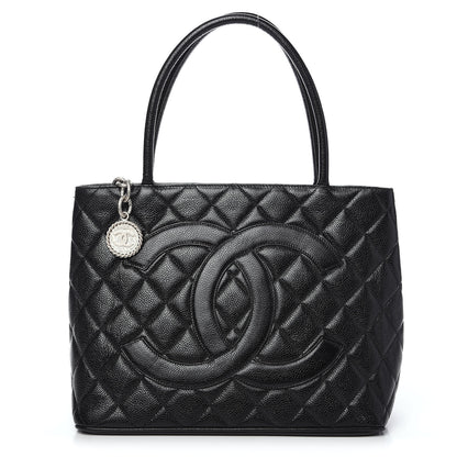 Chanel Caviar Quilted Medallion Tote Black 1 of 9