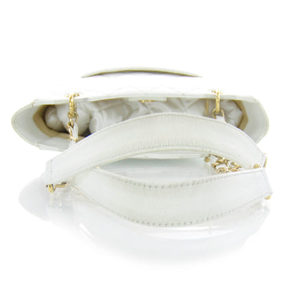 Chanel Caviar Petit Shopping Tote PST White 6 of 9