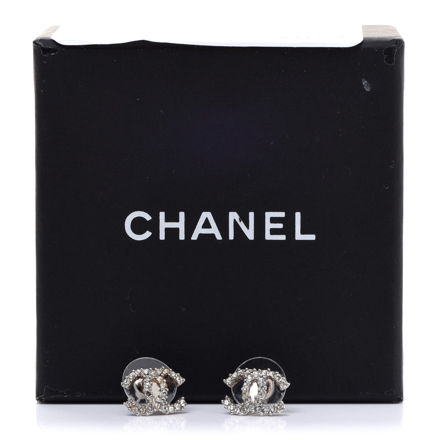 Crystal CC Earrings Silver