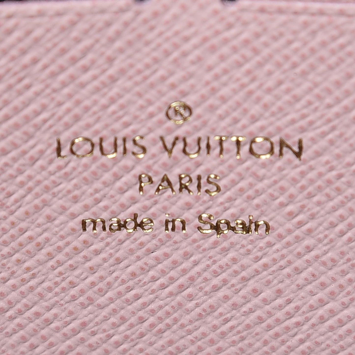 Damier Ebene Clemence Wallet Rose Ballerine