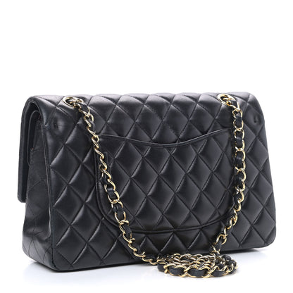 Chanel Lambskin Quilted Medium Double Flap Black 2 of 10