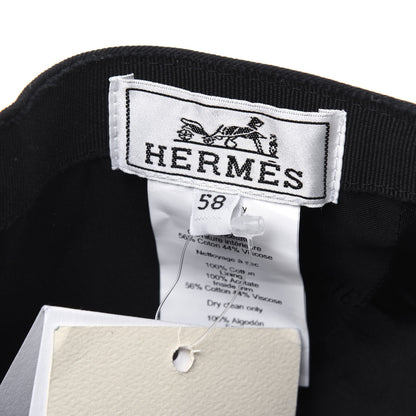 Hermes Cotton Nevada Street Hat 58 Black 6 of 6