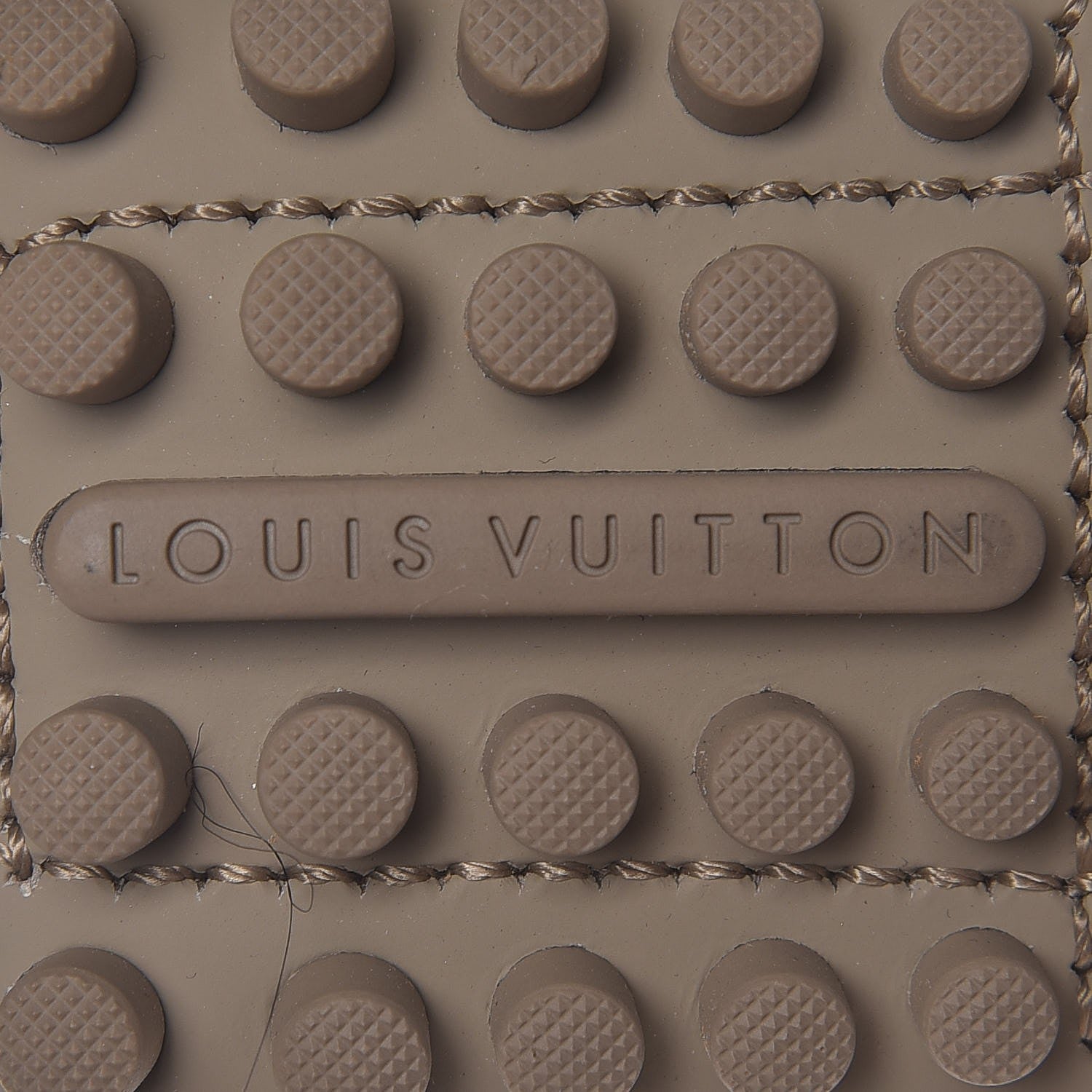 Louis Vuitton Rubber Mens Hockenheim Mocassins 6 Beige Yellow 6 of 9