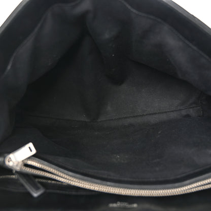 Saint Laurent Calfskin Y Quilted Monogram Large Loulou Chain Satchel Black 5 of 13