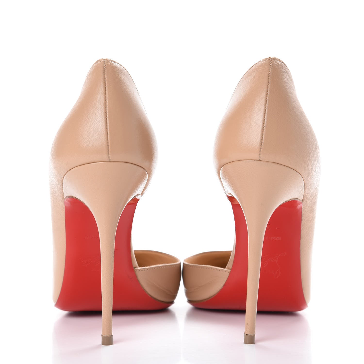 Christian Louboutin Shiny Nappa Iriza 100 Pumps 39 Nude 7 of 10