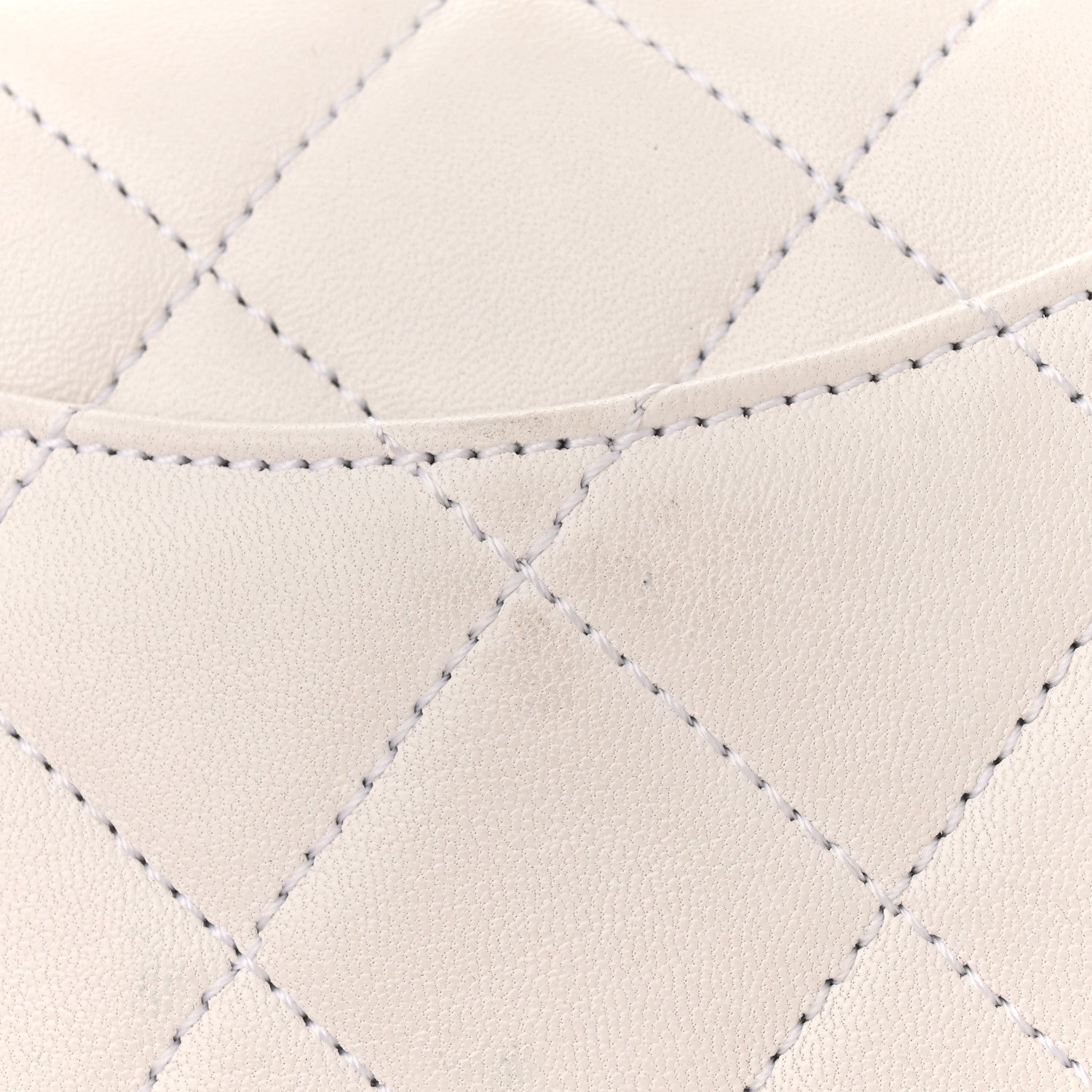 Chanel Lambskin Quilted All About Chains Waist Belt Bag White 11 of 12