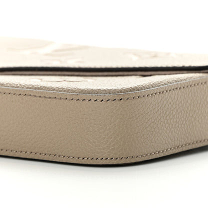 Louis Vuitton Empreinte Monogram Giant Felicie Pochette Tourterelle Creme 11 of 14