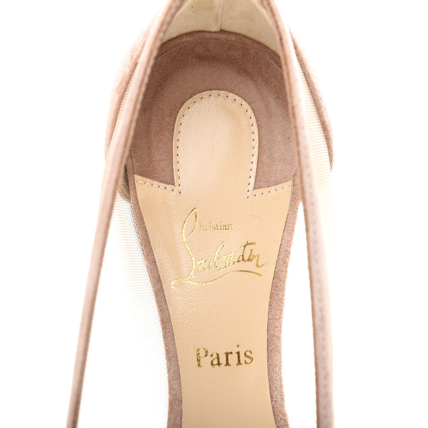 Christian Louboutin Veau Velours Rete Galativi Flats 36.5 Courtisane 8 of 10