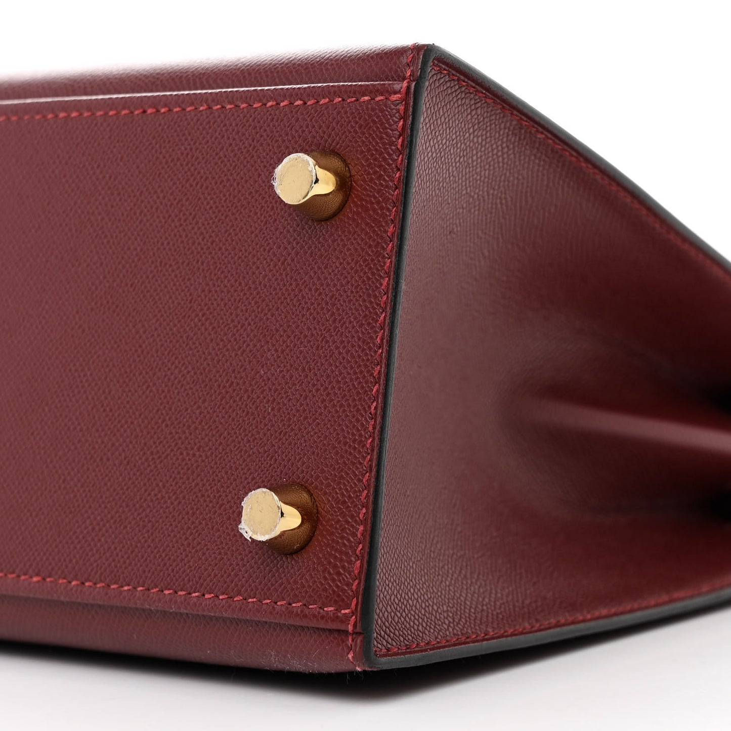 Madame Calfskin Shiny Alligator Kelly Sellier Touch 25 Rouge H