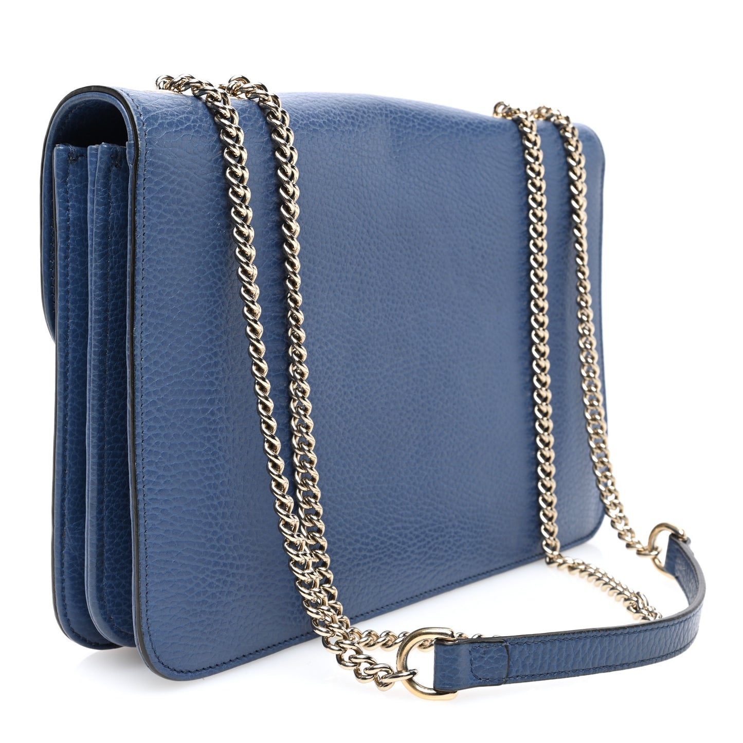 Dollar Calfskin Interlocking G Shoulder Bag Caspian