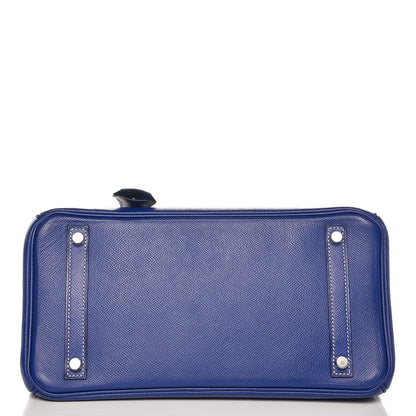 Hermes Epsom Candy Birkin 30 Bleu Electrique Mykonos 6 of 32