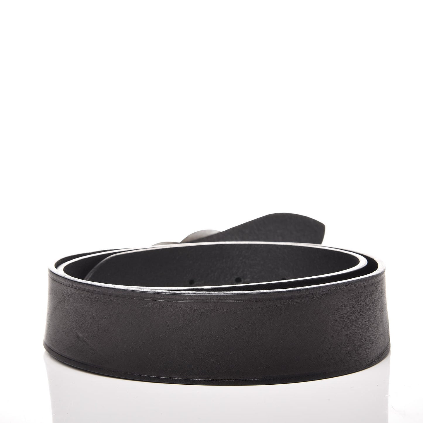 Calfskin Heart Belt 85 Black