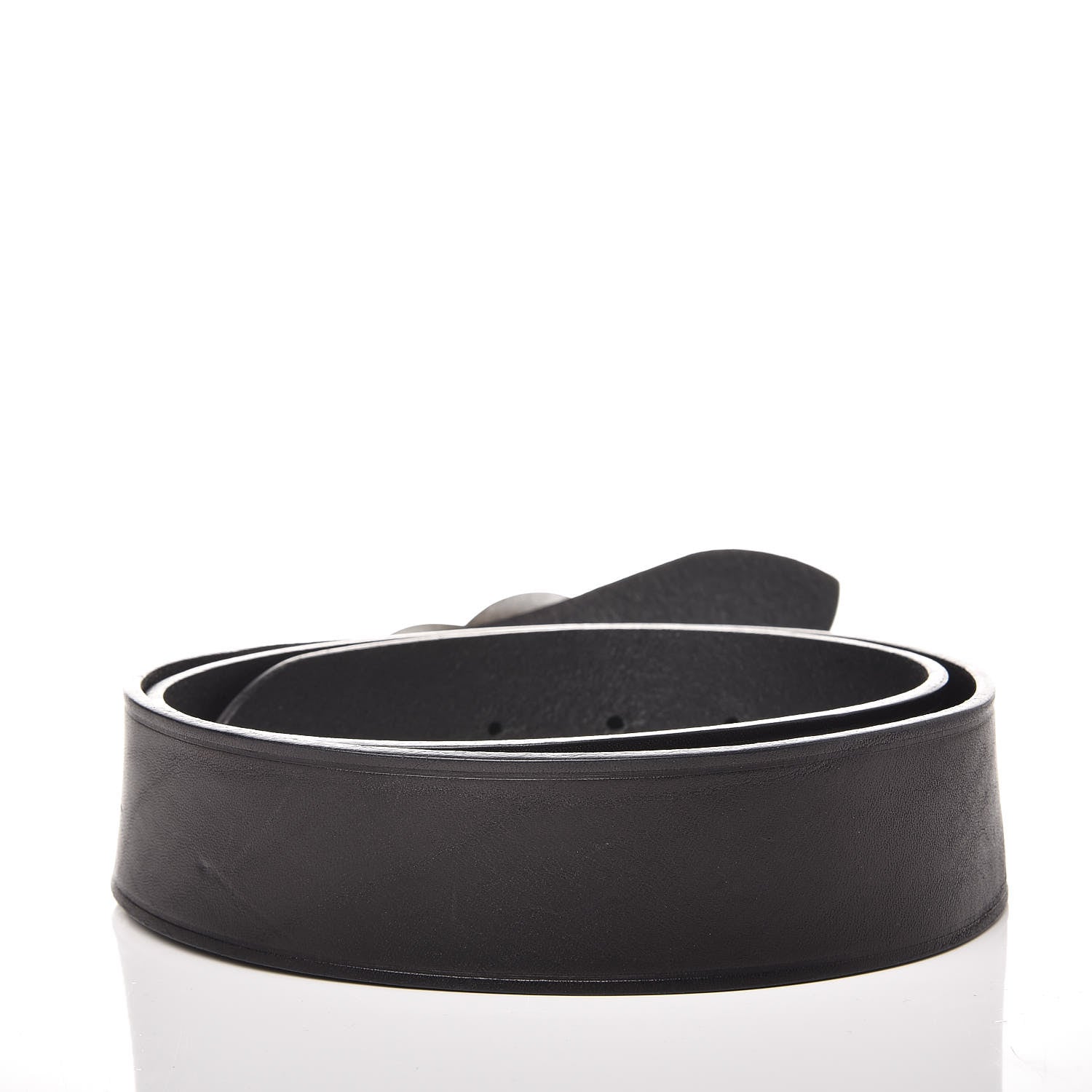 Saint Laurent Calfskin Heart Belt 85 Black 2 of 7