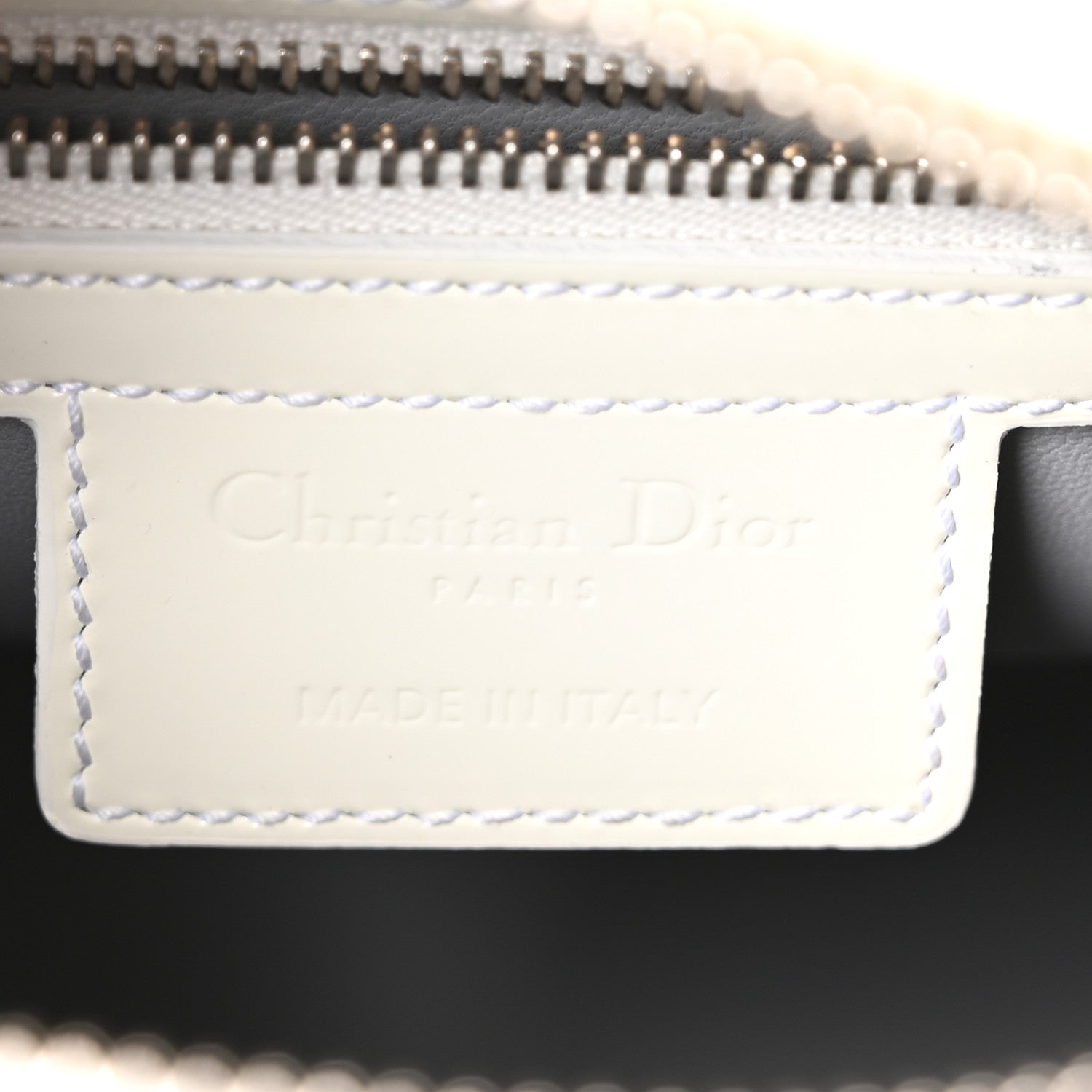 Christian Dior Patent Micro-Cannage Medium Lady Dior White 6 of 10