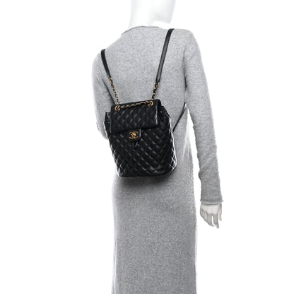 Chanel Lambskin Quilted Small Urban Spirit Backpack Black 2 of 9