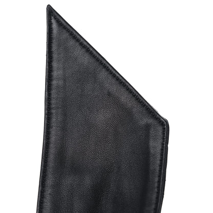 Chanel Lambskin Stitched Chain Belt 95 38 Black 3 of 7