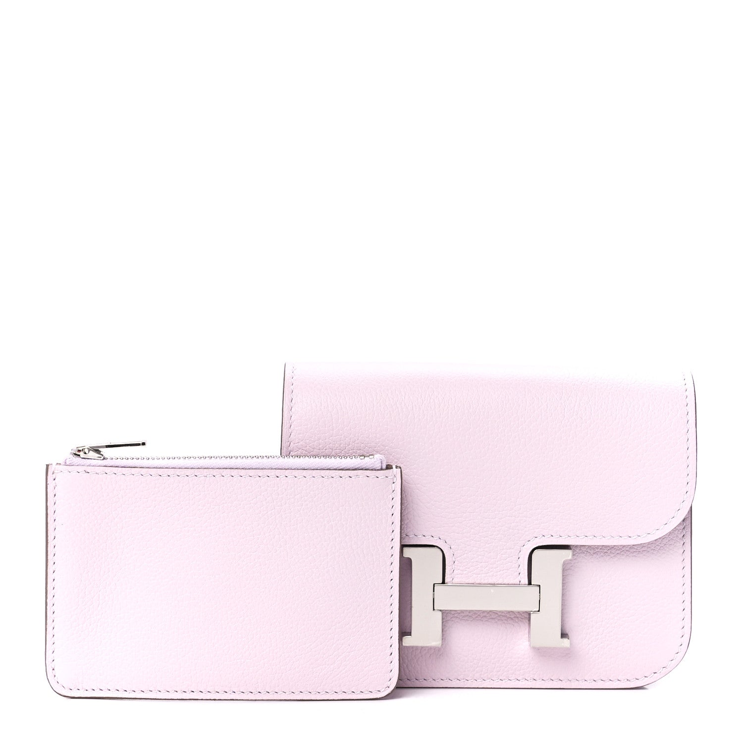 Hermes Evercolor Constance Slim Wallet Mauve Pale 1 of 15