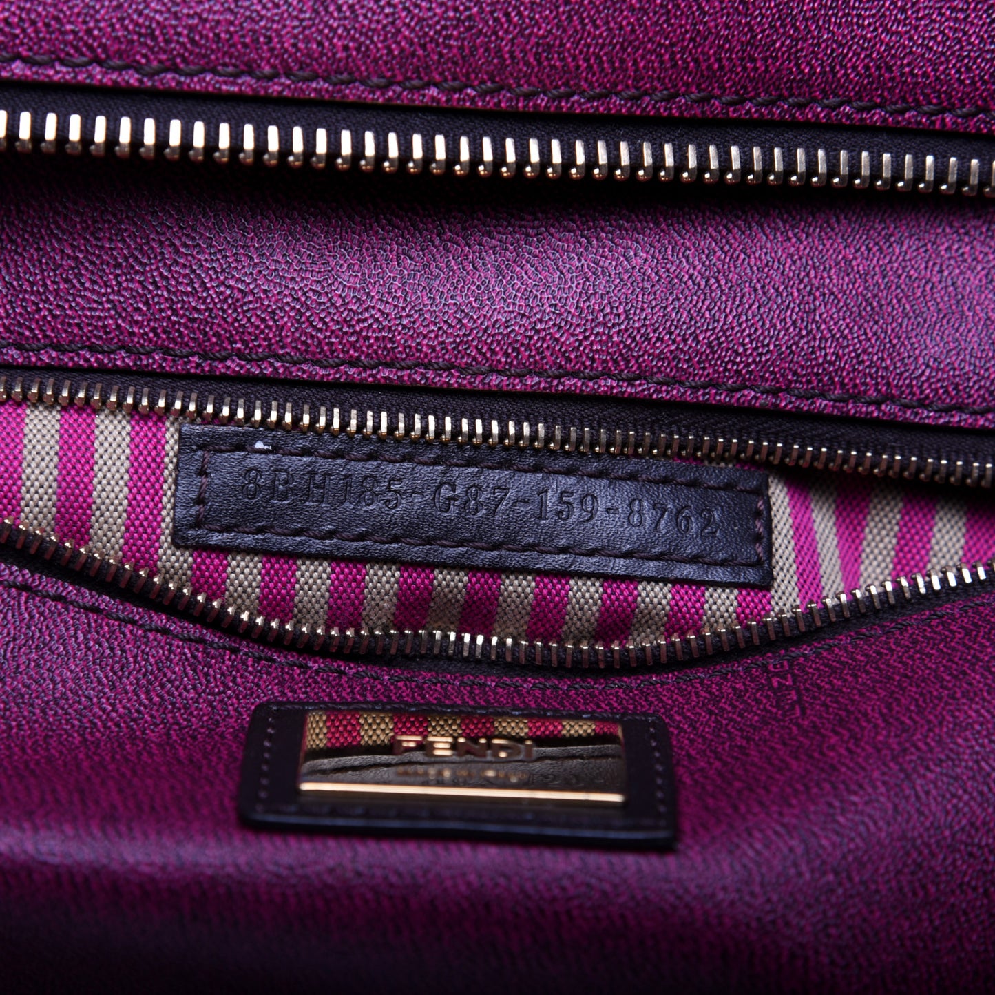 Zucca Spalmati Medium Roll Tote Tobacco Fuxia